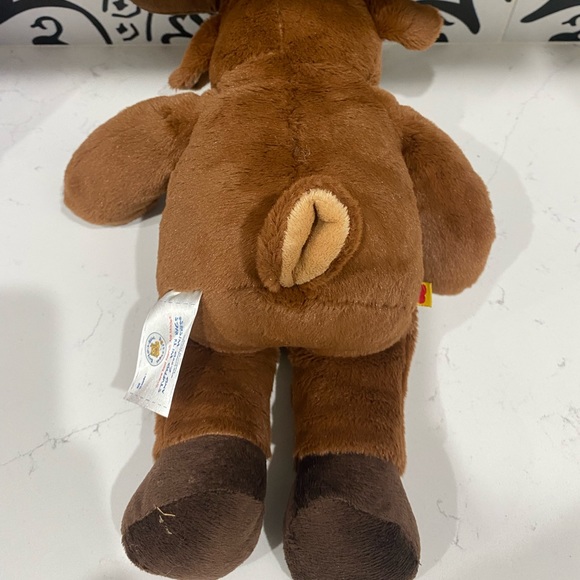 Build A Bear Christmas Brown Reindeer Moose Plush with Xmas Lights on Antlers - Picture 4 of 4